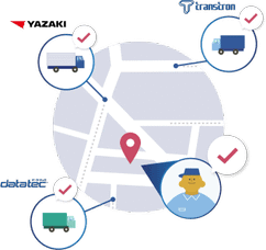 主要なデジタコサービスと連携対応