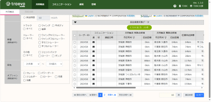 共同輸配送検索機能